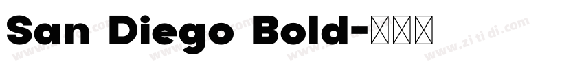 San Diego Bold字体转换